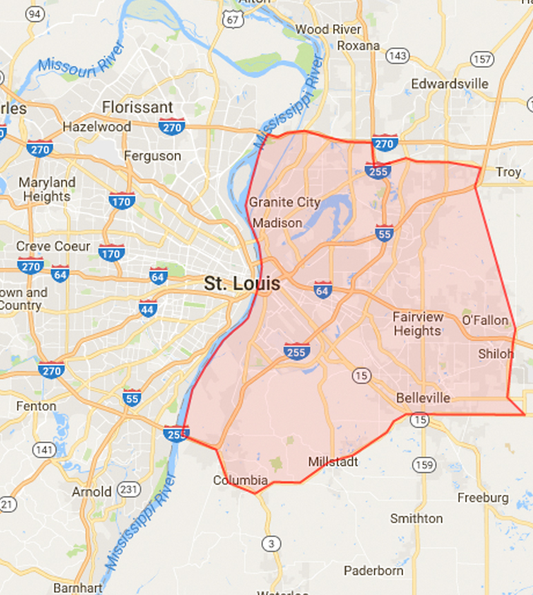 East St Louis Map Metro East St. Louis Commercial Real Estate – Now Leasing & For Salejeff  Eisenberg & Associates